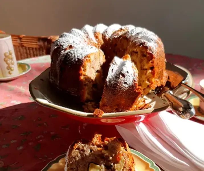 Queque de manzana air fryer