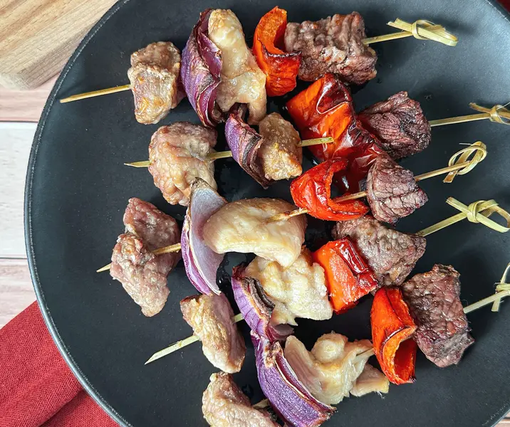 Anticuchos en air fryer