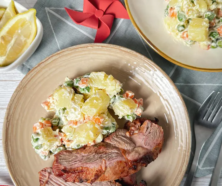 Trutro deshuesado de pavo al merkén a la parrilla