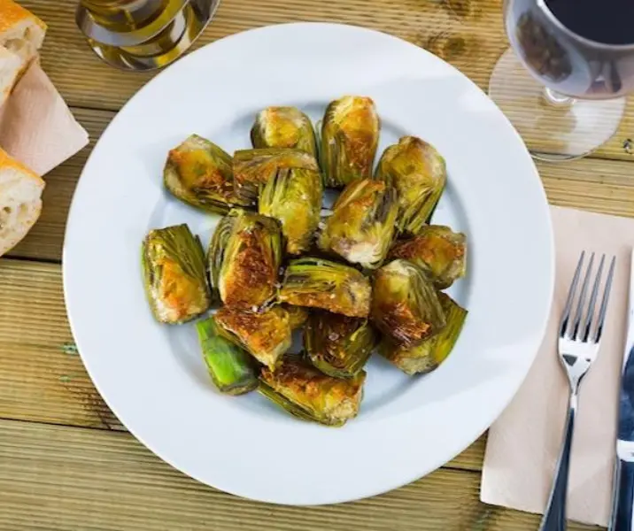 Alcachofas asadas con miel air fryer