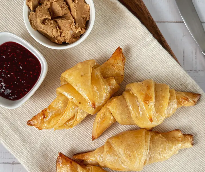 Croissant de papel de arroz