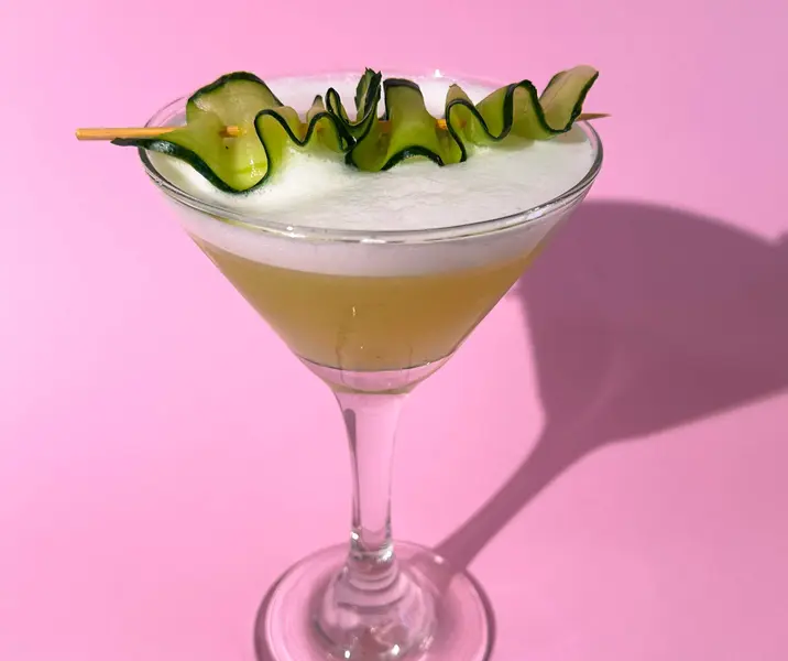 Gin sour de pepino