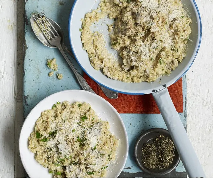 Quinotto de alcachofas