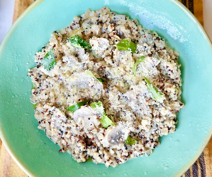 Quinotto de champiñones