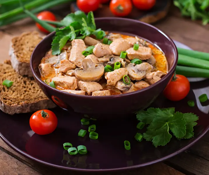 Ceviche de champiñones