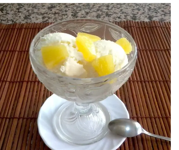 Helado de piña thermomix