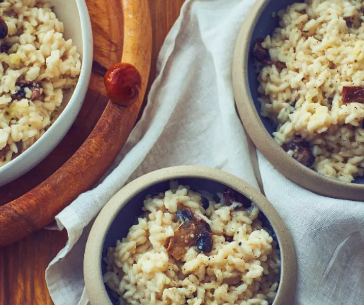 Risotto de champiñones thermomix