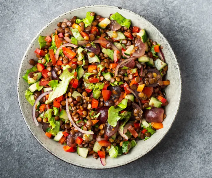 Ensalada de lentejas