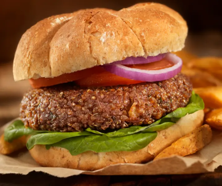 Hamburguesas de quínoa en pan
