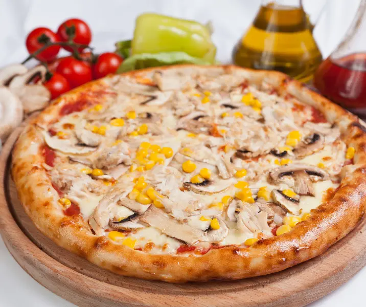 Kuchen de pollo y choclo