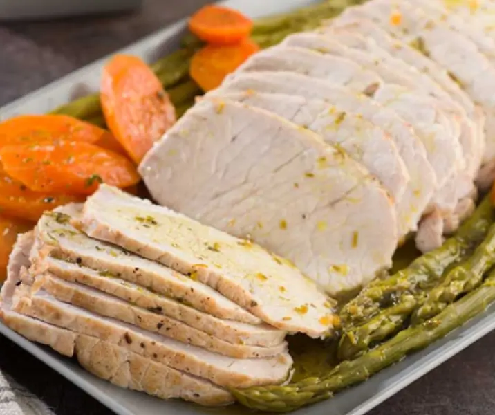 Lomo de cerdo con salsa a las finas hierbas thermomix